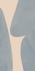 Soft Blue Forms, Abstract Shapes Plakat - Posterbox