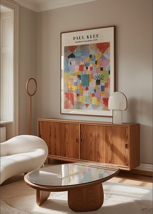 Southern Gardens, colorful abstract mosaic Plakat - Posterbox.dk