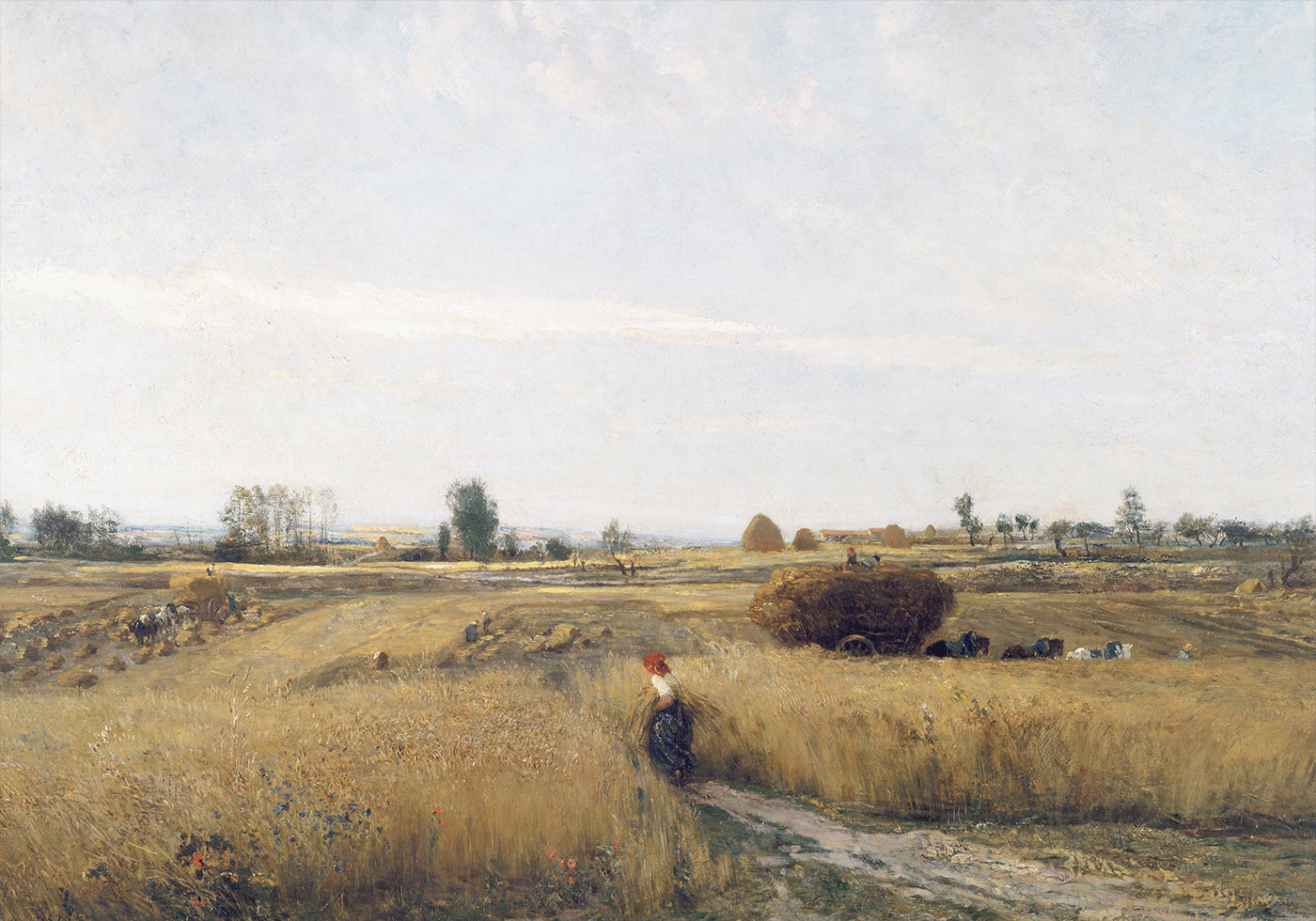 The Harvest by Charles-François Daubigny Plakat - Posterbox.dk