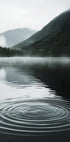 Water Ripples in Mountain Lake Plakat - Posterbox.dk