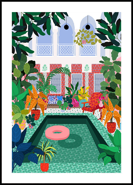 Enjoying the Pool - Posterbox