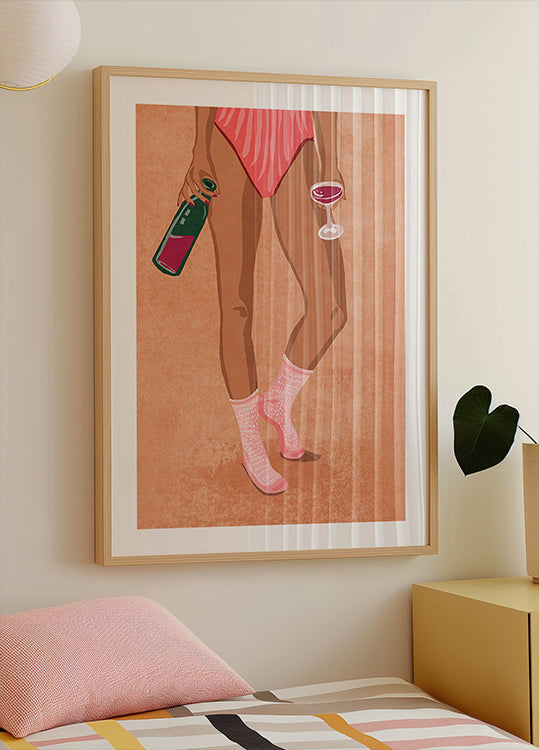 Wine and socks (NEW) - Posterbox