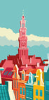 Amsterdam Westerkerk Jordaan Plakat - Posterbox