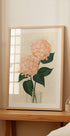 Coral hydrangeas in a vase - Posterbox