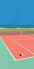 Tennis Court In the Desert Plakat - Posterbox