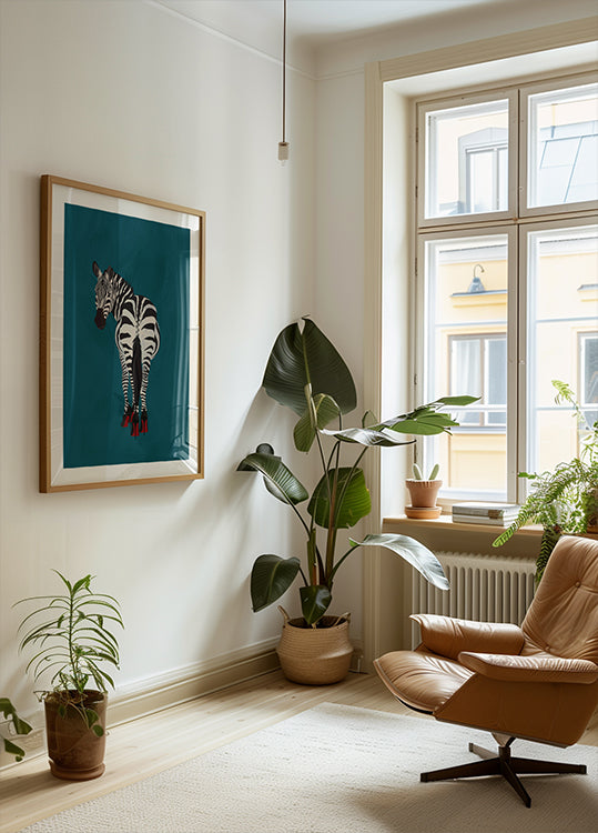 Zebra heels Plakat - Posterbox