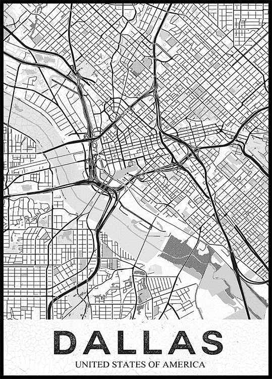 Dallas White Plakat - Posterbox