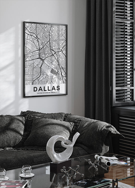 Dallas White Plakat - Posterbox