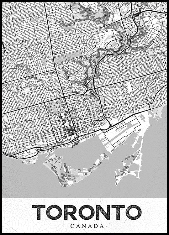 Toronto White Plakat - Posterbox