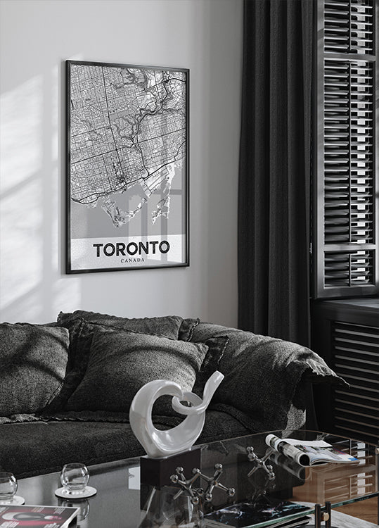 Toronto White Plakat - Posterbox