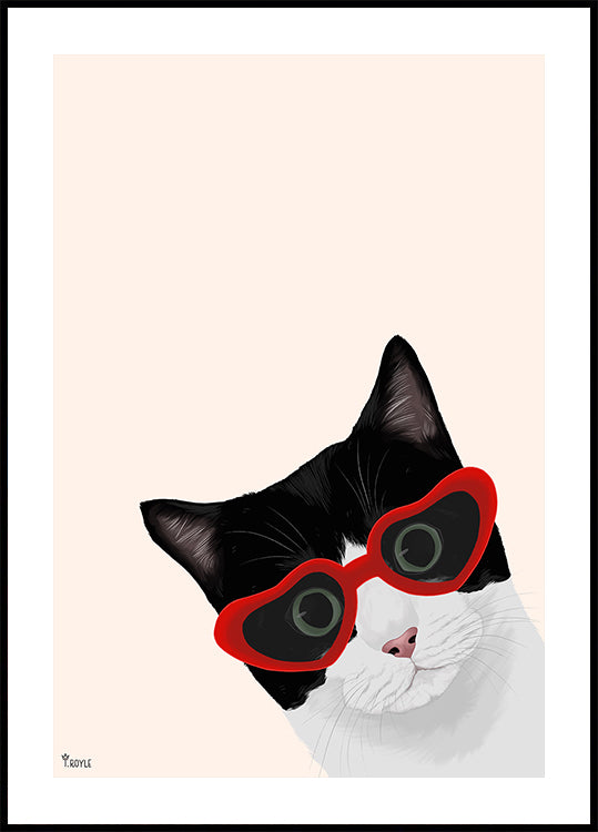 Vintage Cheeky Cat (NEW) - Posterbox