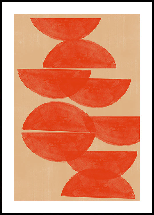 Crimson Symmetry Plakat - Posterbox