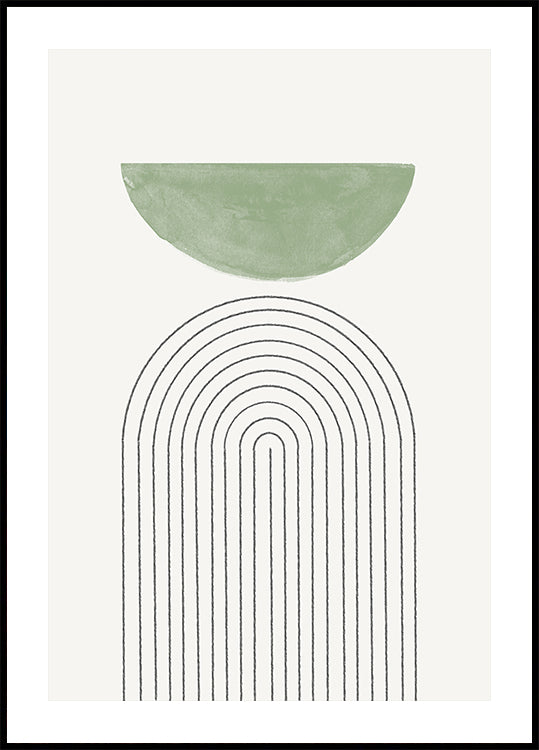 Curved Harmony Plakat - Posterbox