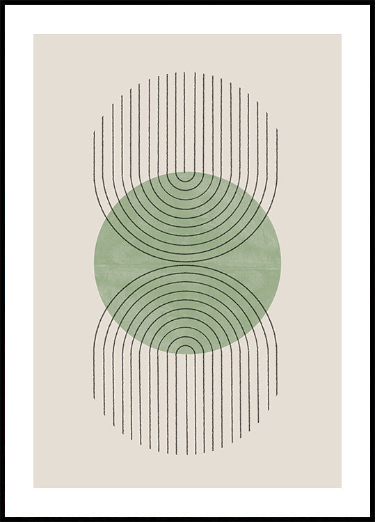 Symmetrical Waves Plakat - Posterbox