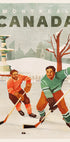 Montreal Canada Pond Hockey Guys Plakat - Posterbox