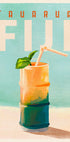 Tavarua Fiji Cocktail Travel Art Plakat - Posterbox