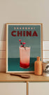 Travel Cocktail Shanghai China Plakat - Posterbox