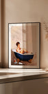 Bathtub Drinks: Pinup Girl Drinking In Bathroom (NEW) - Posterbox