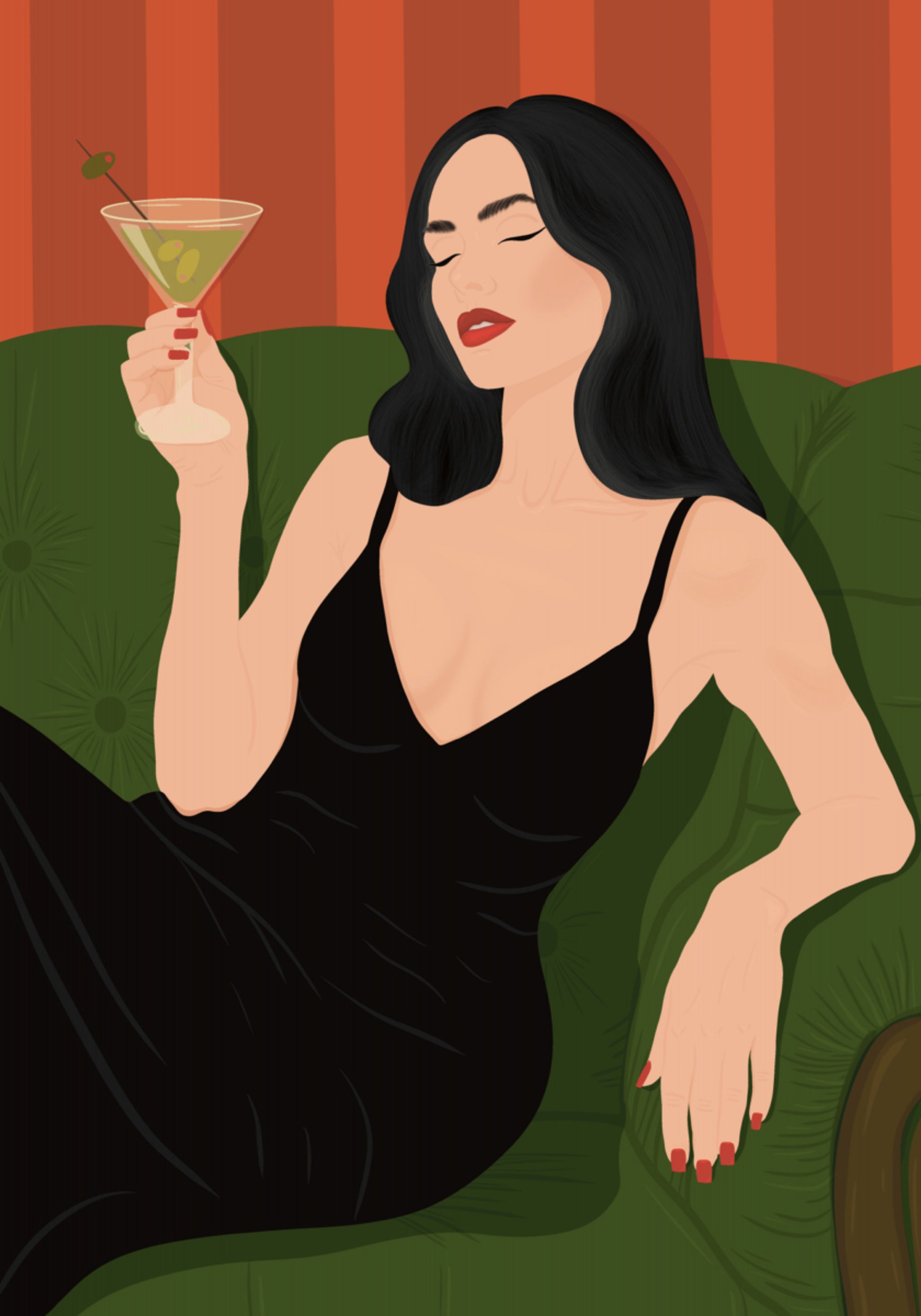 Elegante Martini Lady