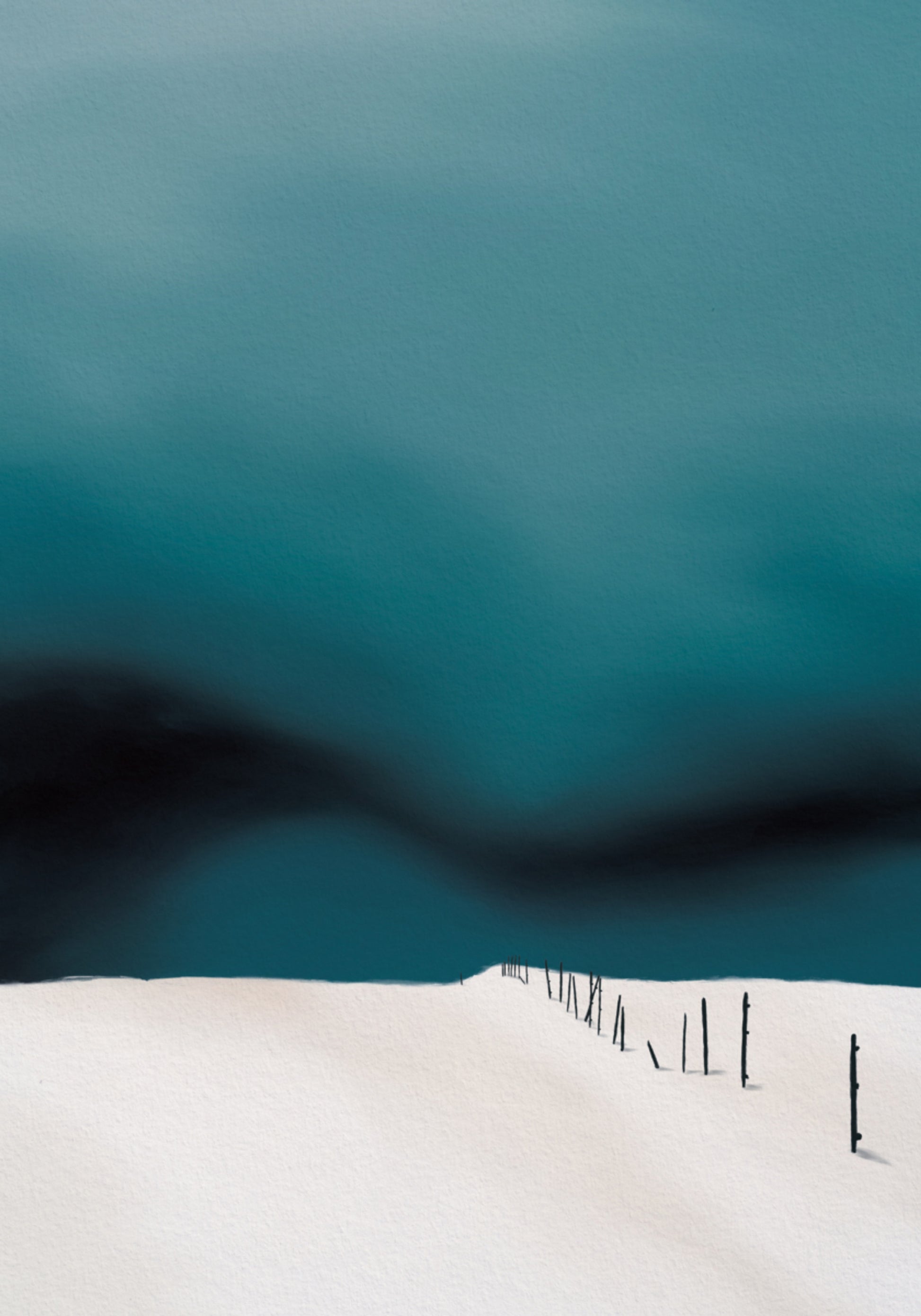 Paesaggio invernale minimo