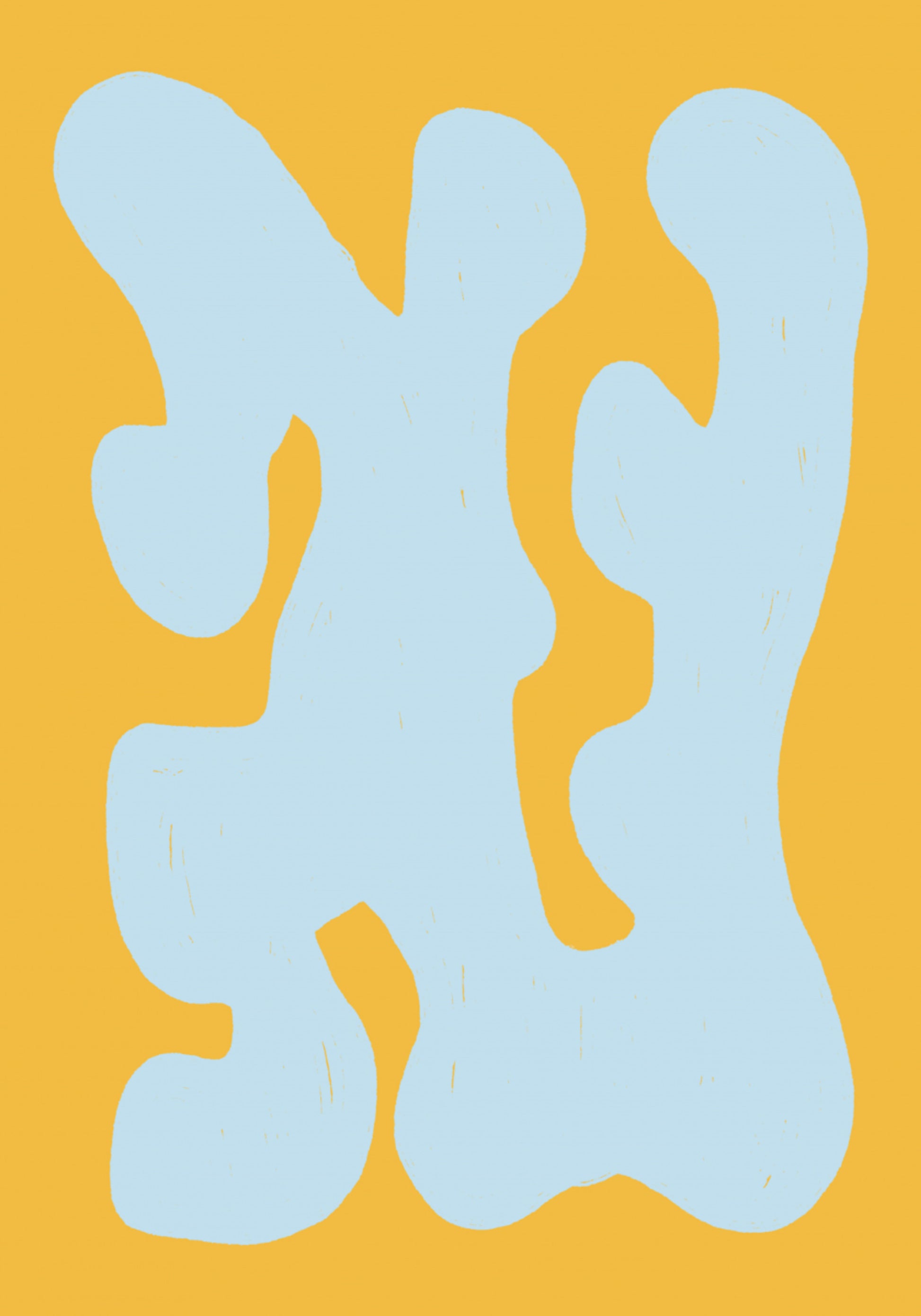 Forme fluide blu