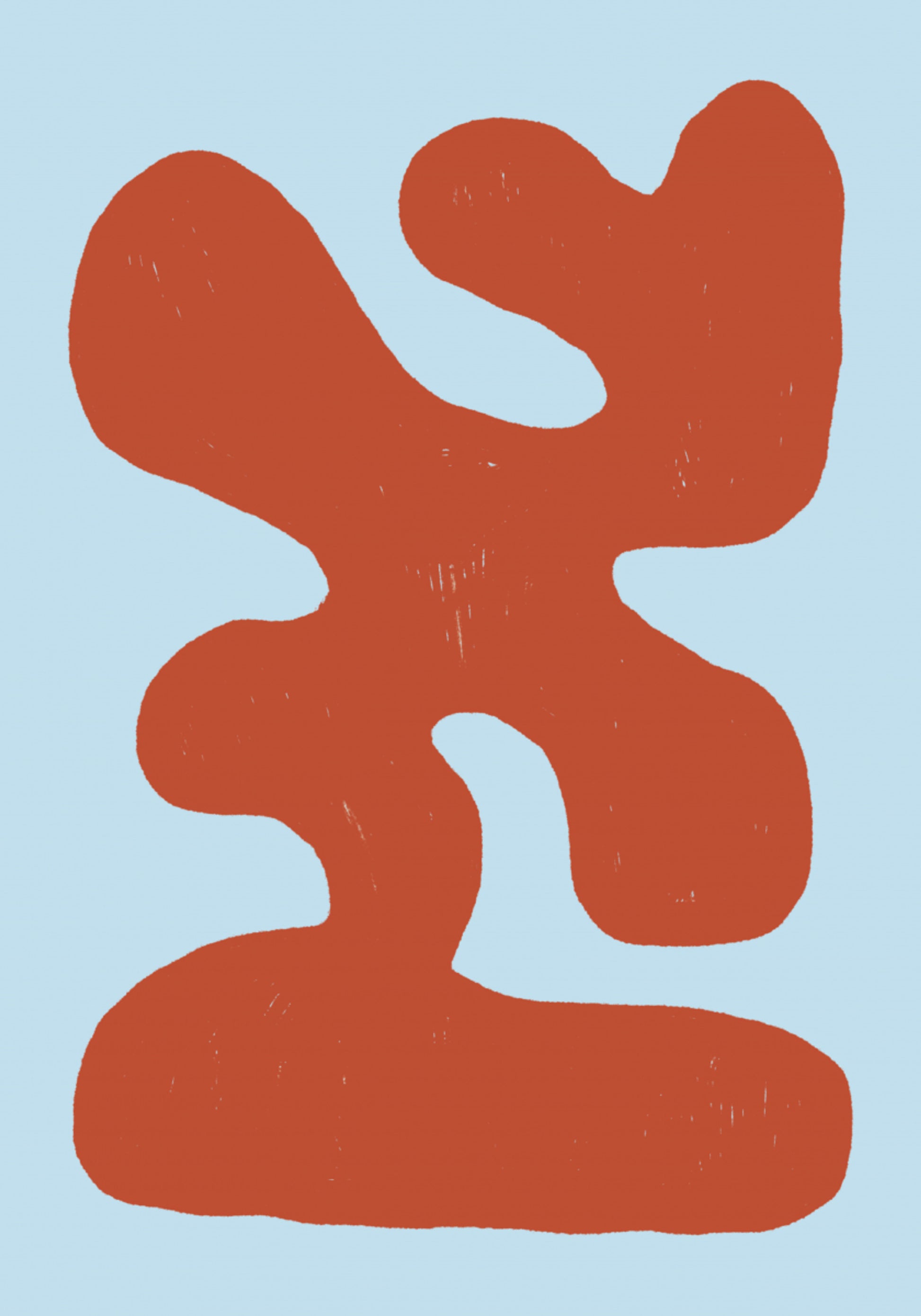 Forma fluida in terracotta
