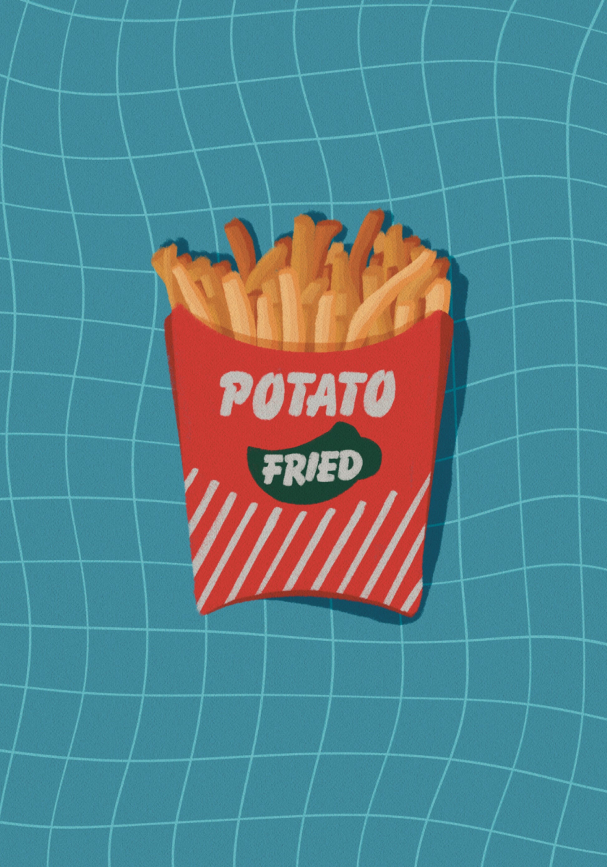 Spuntino retrò con patatine fritte
