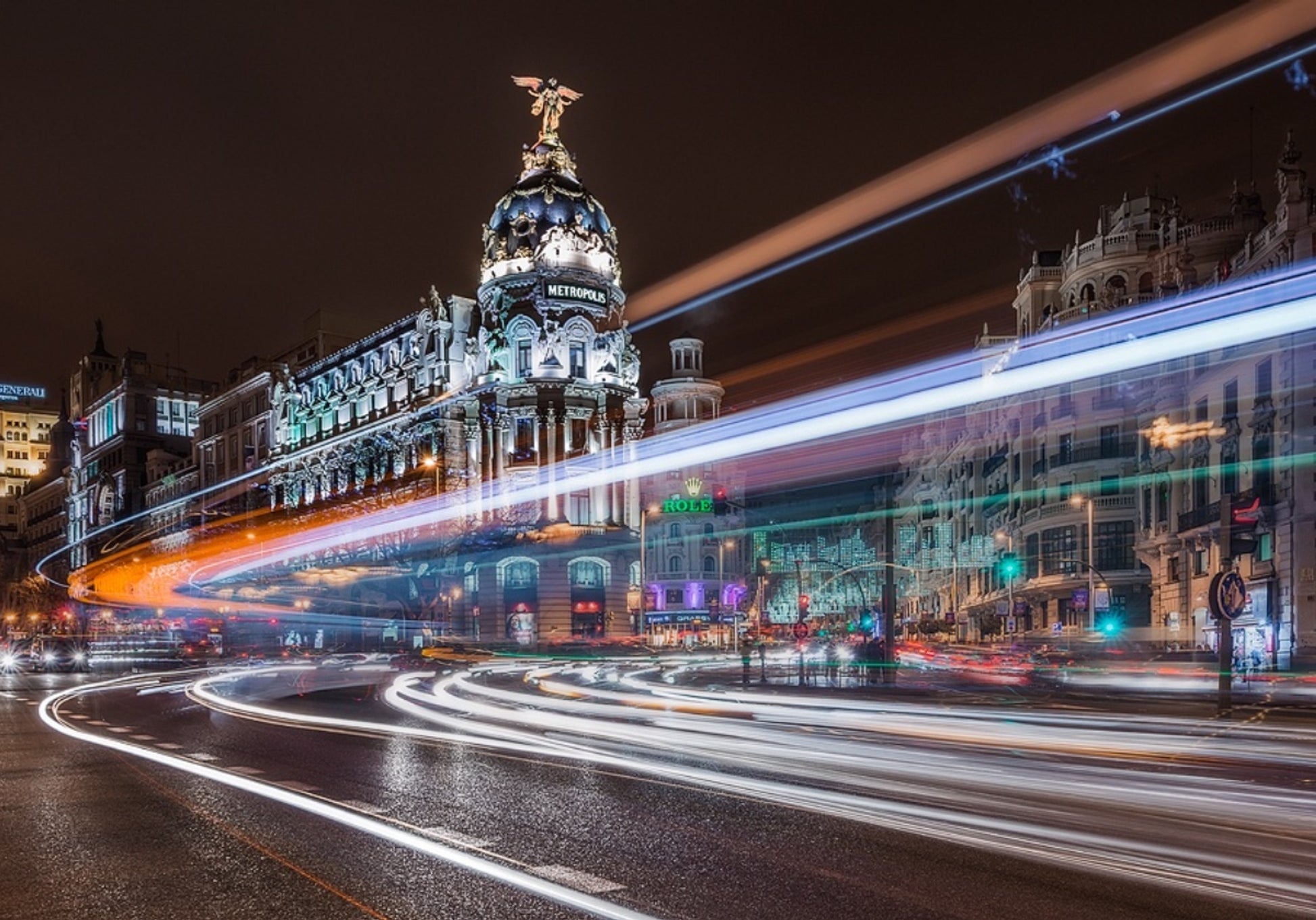 Percorsi notturni di Madrid
