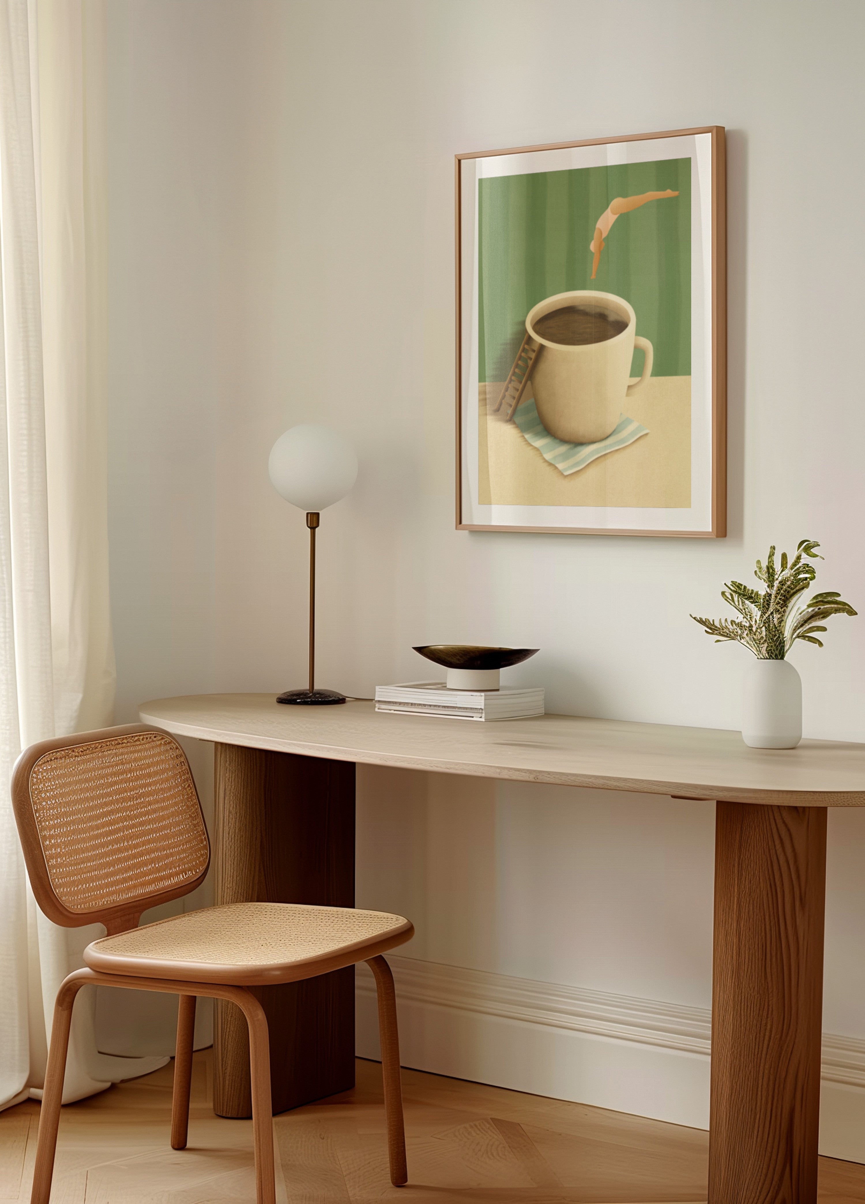 Immersione al caffè mattutino