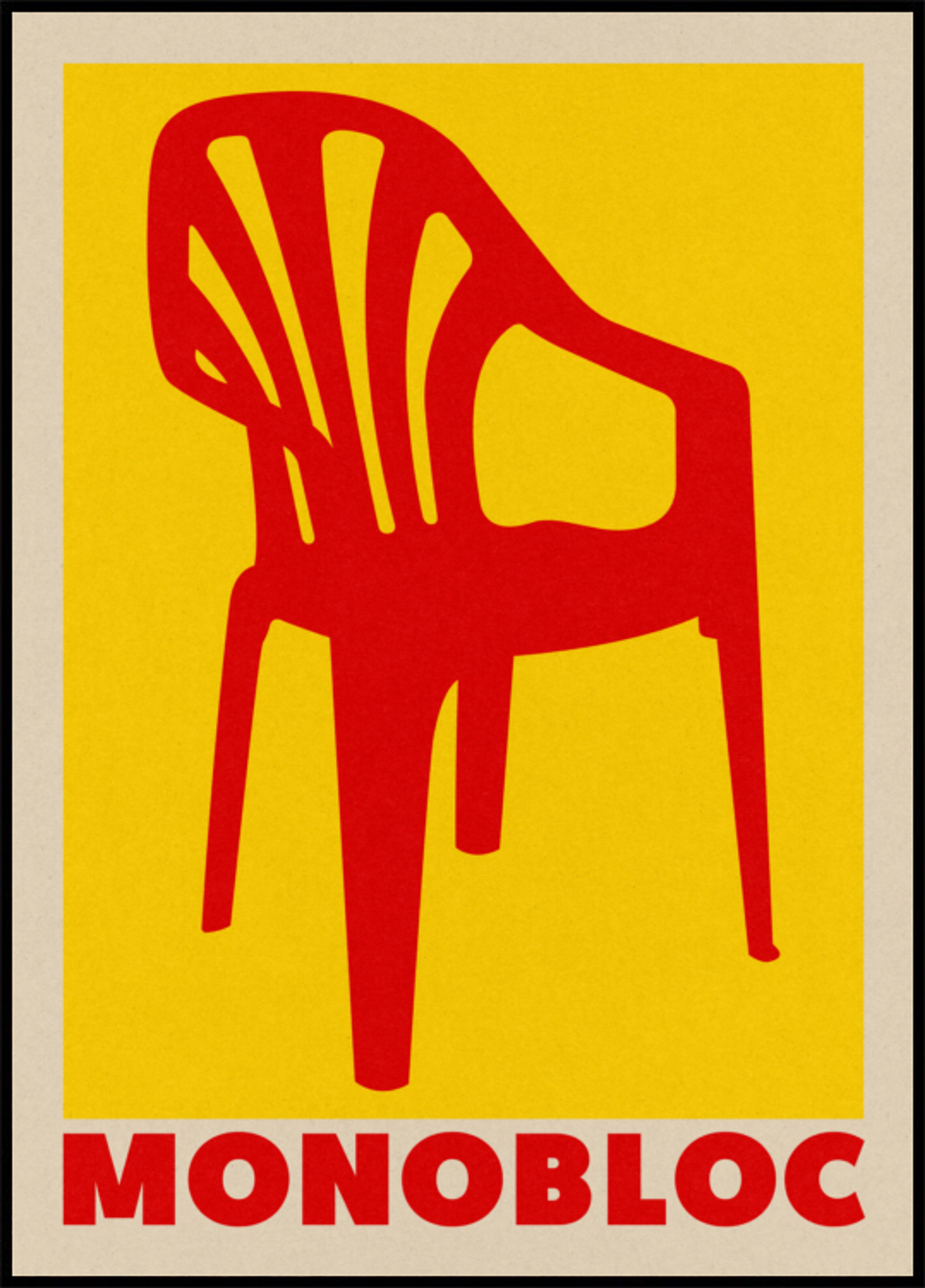 Sedia monoblocco rossa