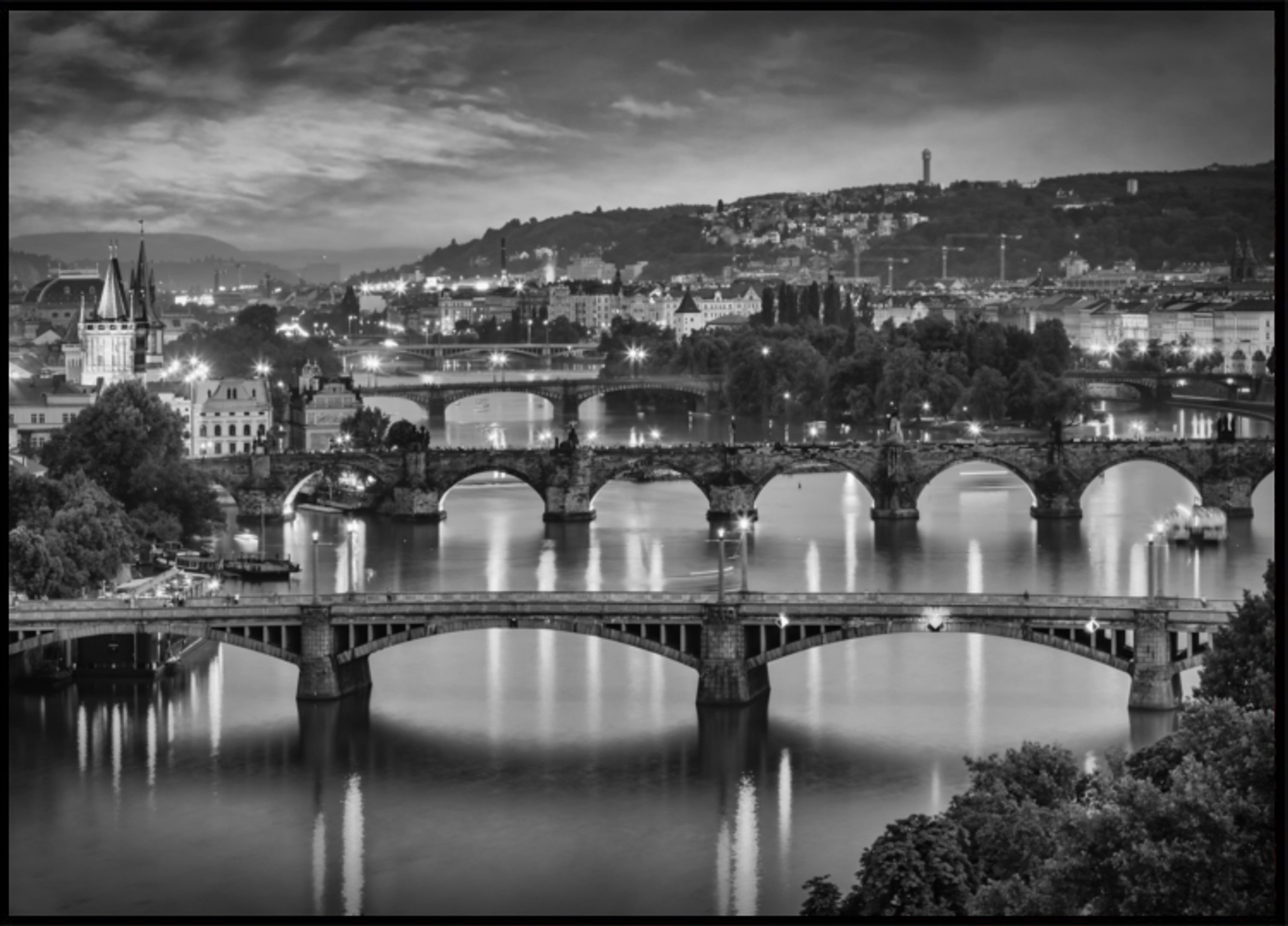 Ponti notturni di Praga