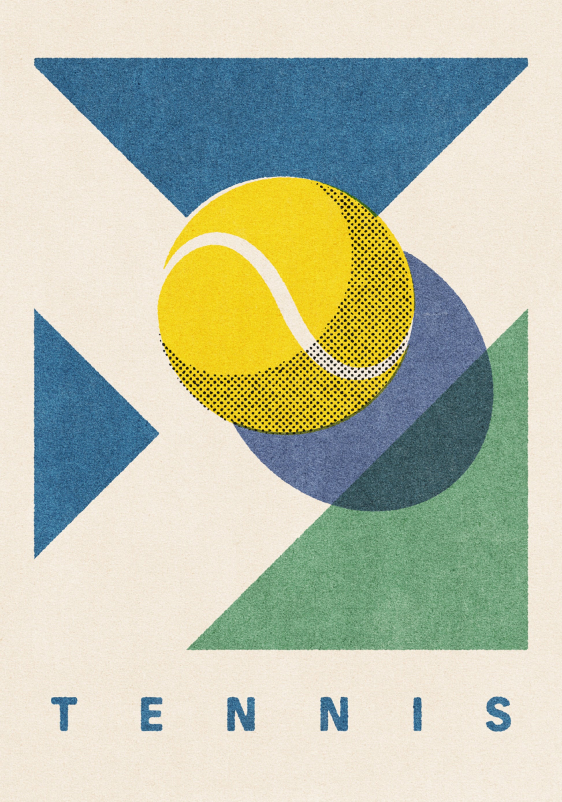 Palla da tennis geometrica