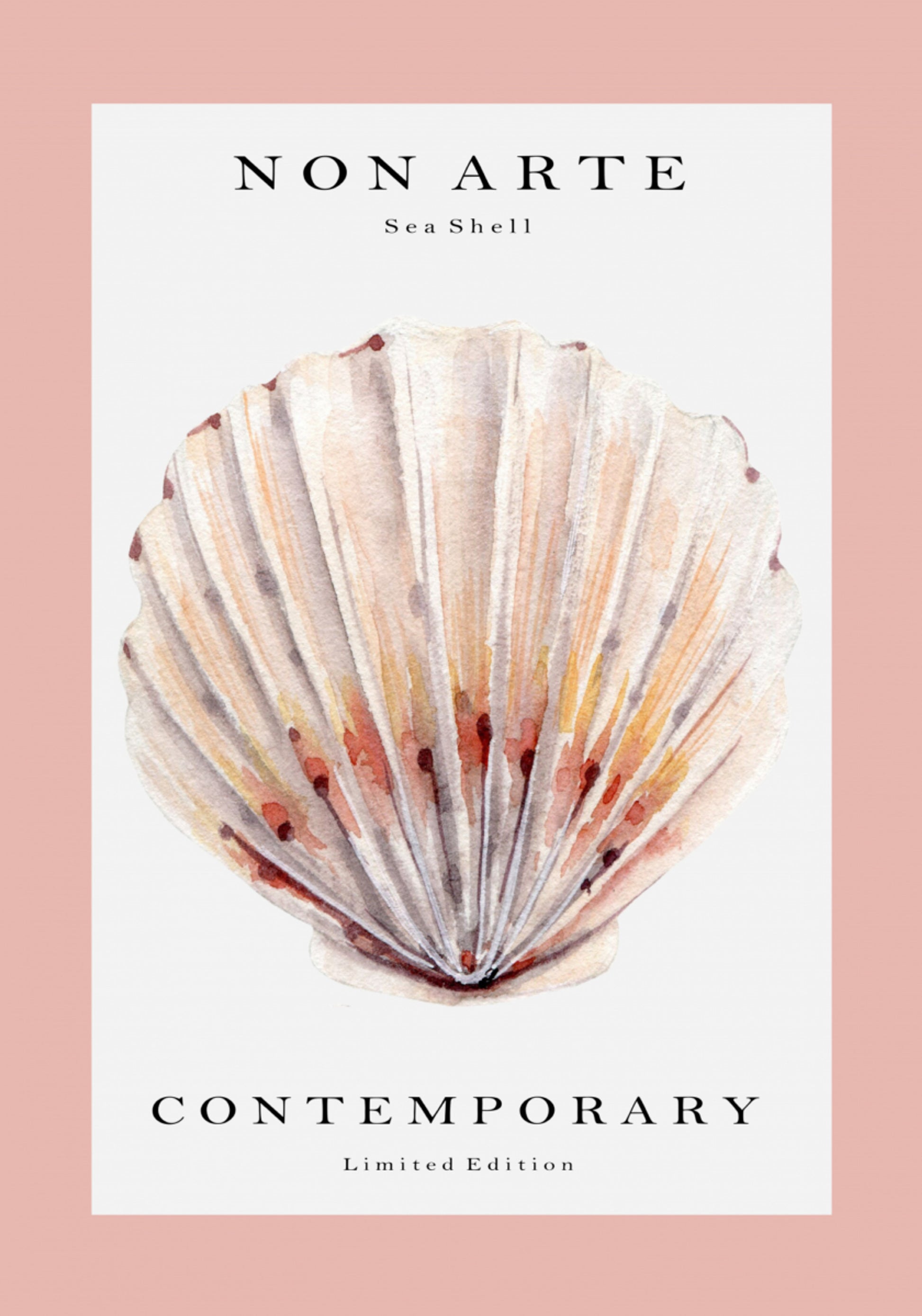 Conchiglia di capesante dell'acquerello