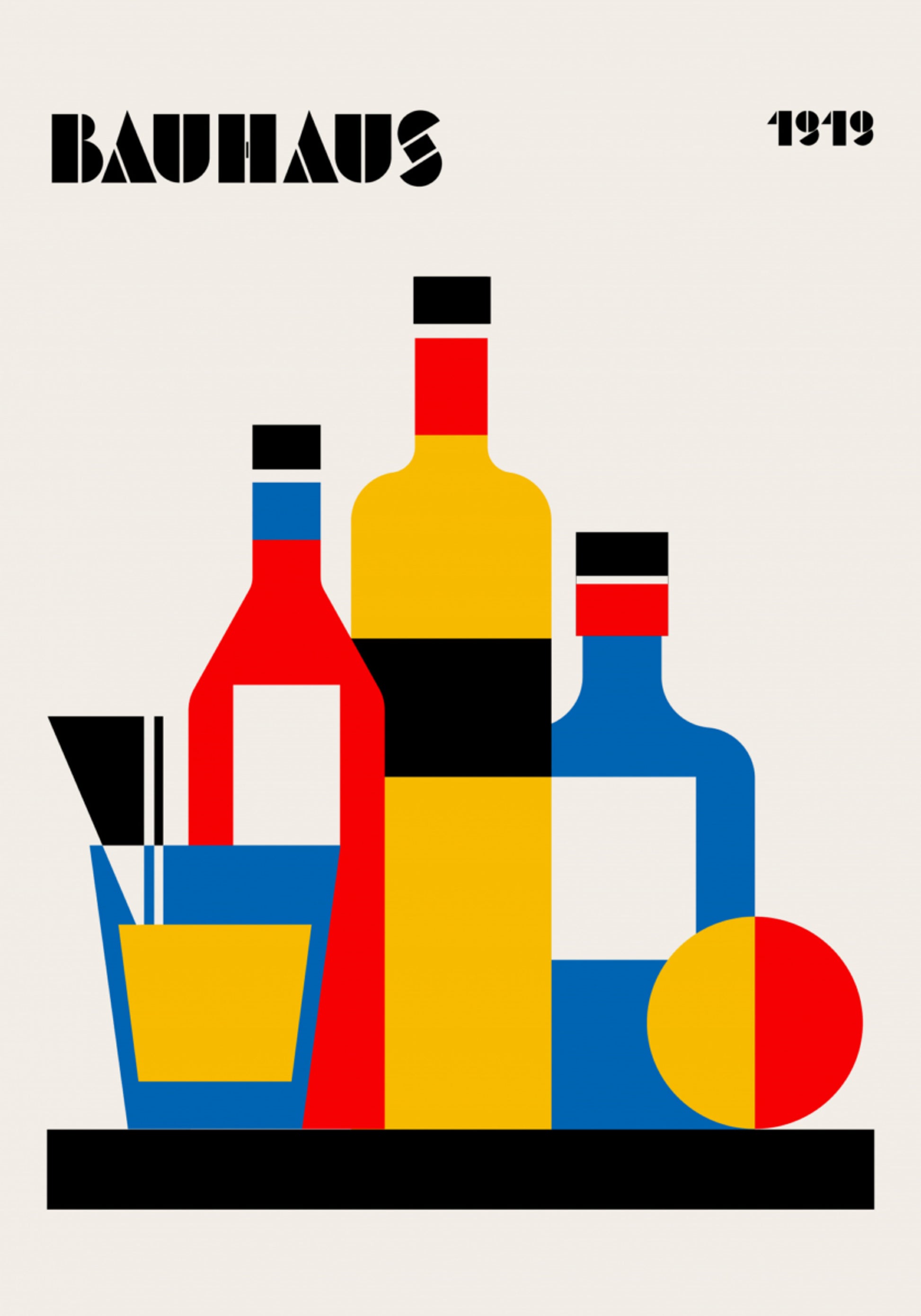 Natura morta geometrica del Bauhaus