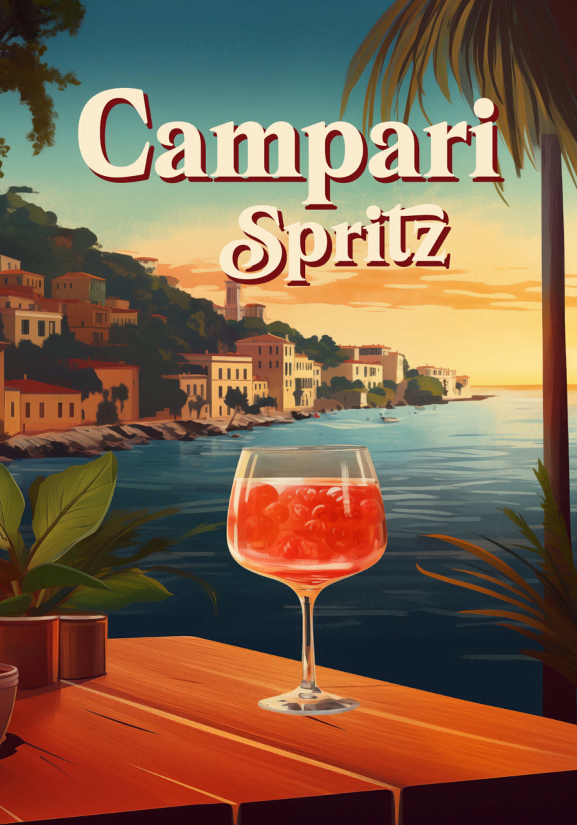 Campari Spritz Tramonto sul mare