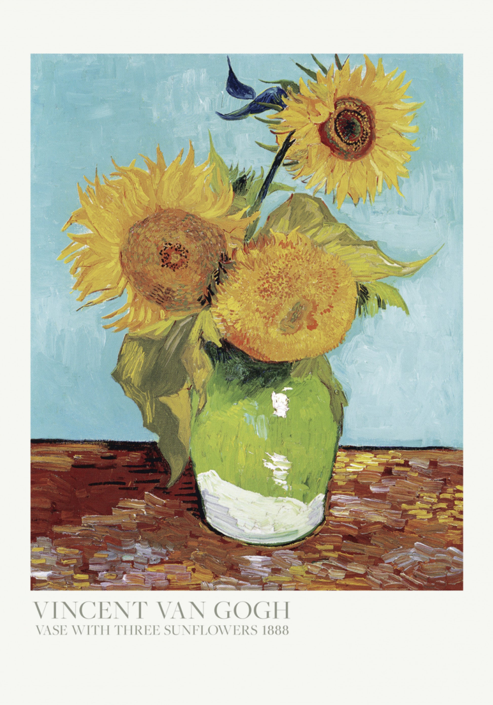 Vaso Con Tre Girasoli
