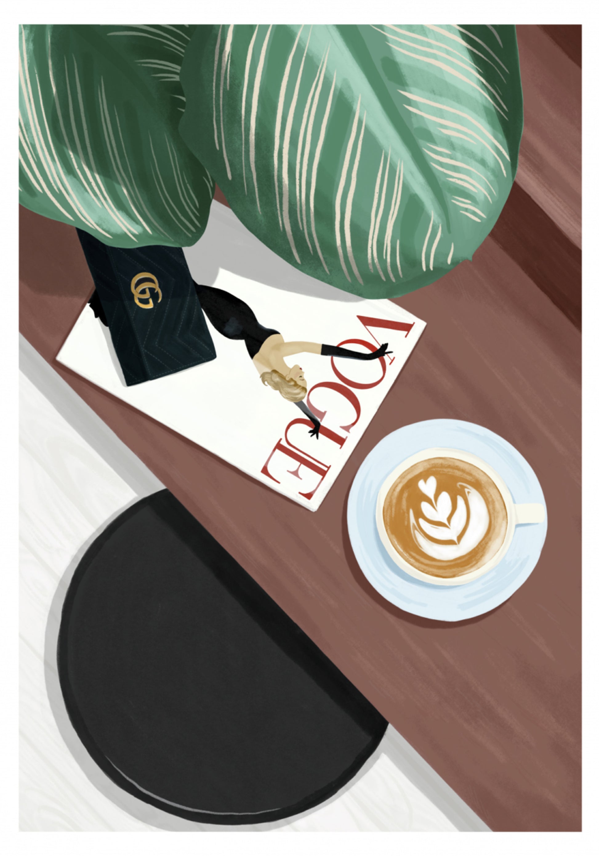 Elegante piatto da caffè