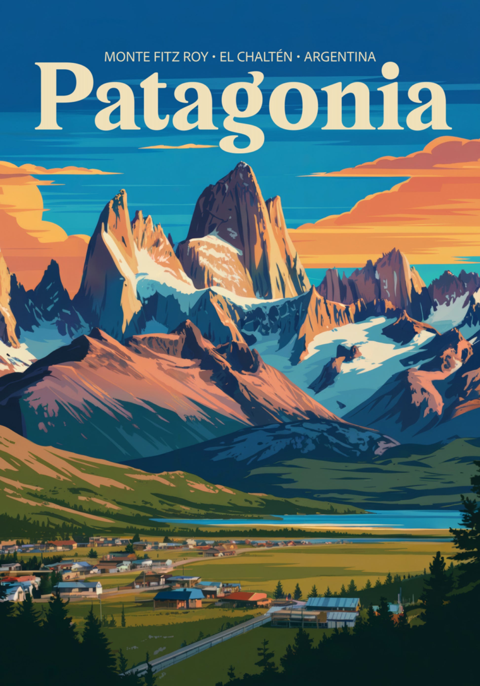 Bagliore della valle di El Chaltén