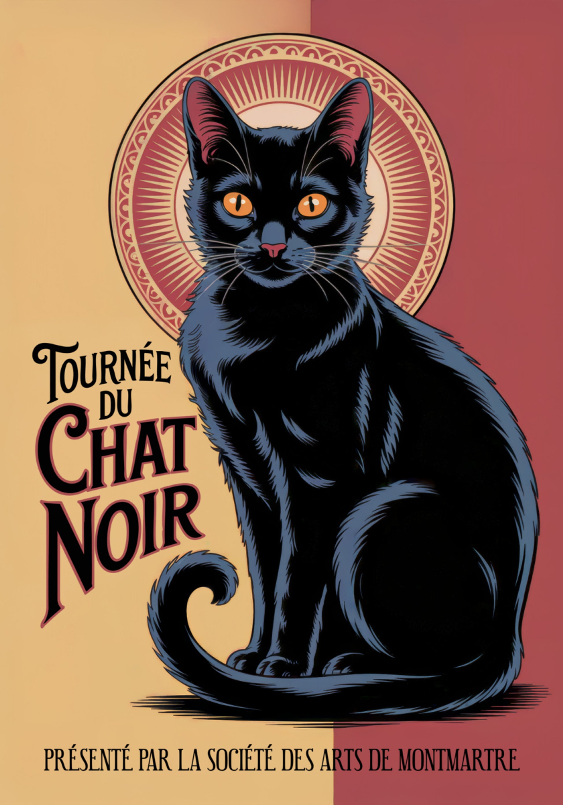 Gatto nero francese vintage