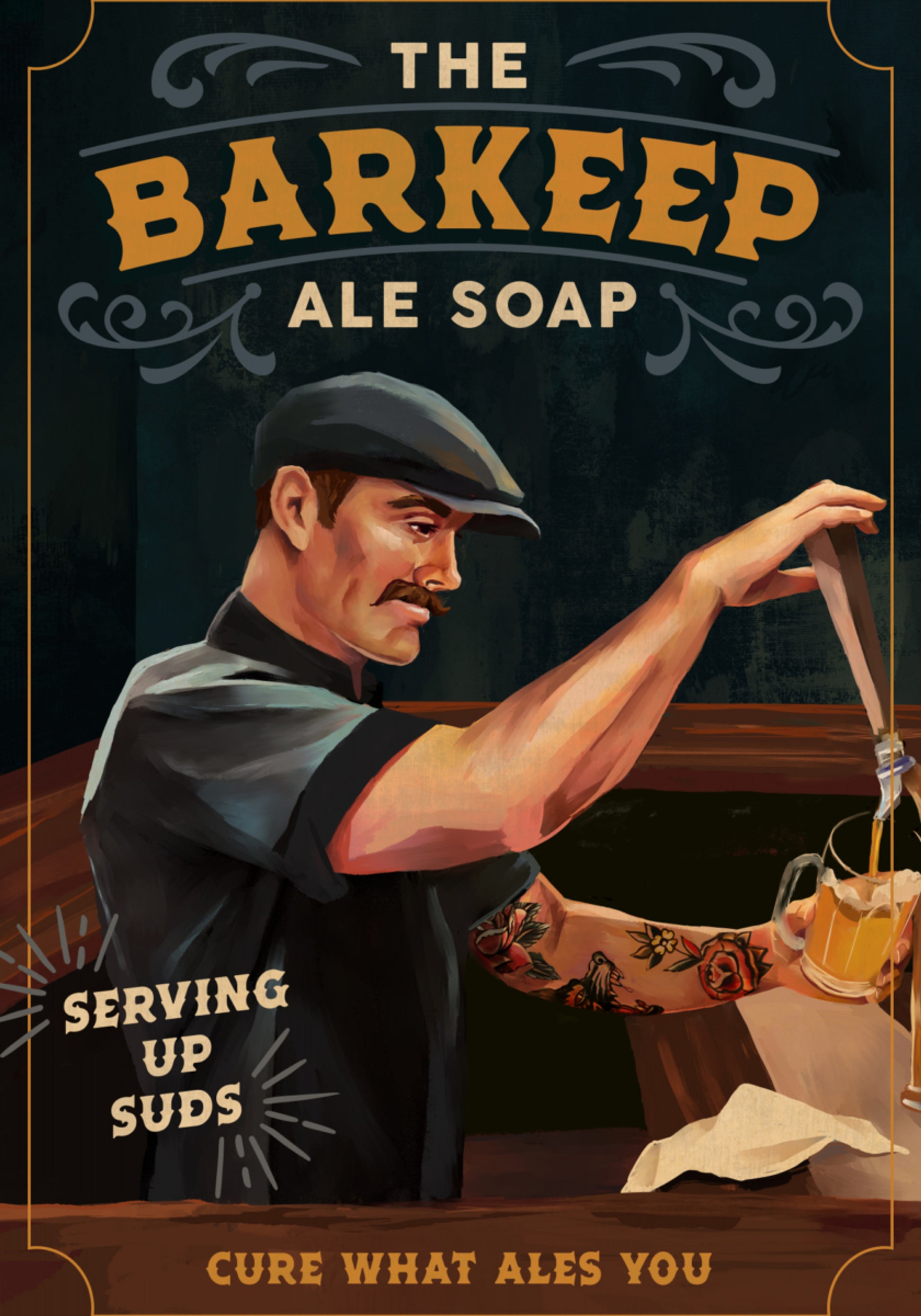 Poster di sapone da barista 20x30