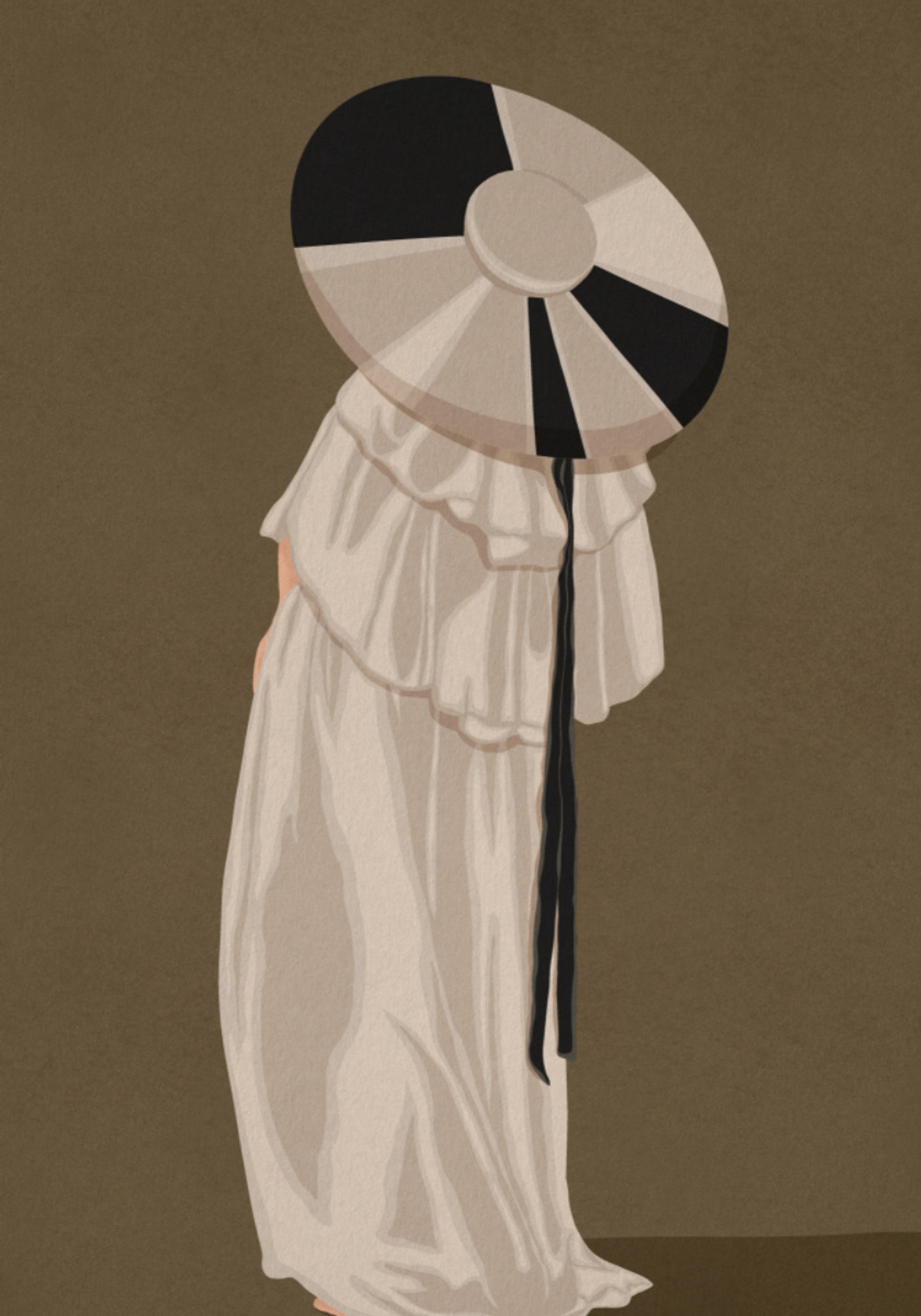 Donna In Cappello Elegante