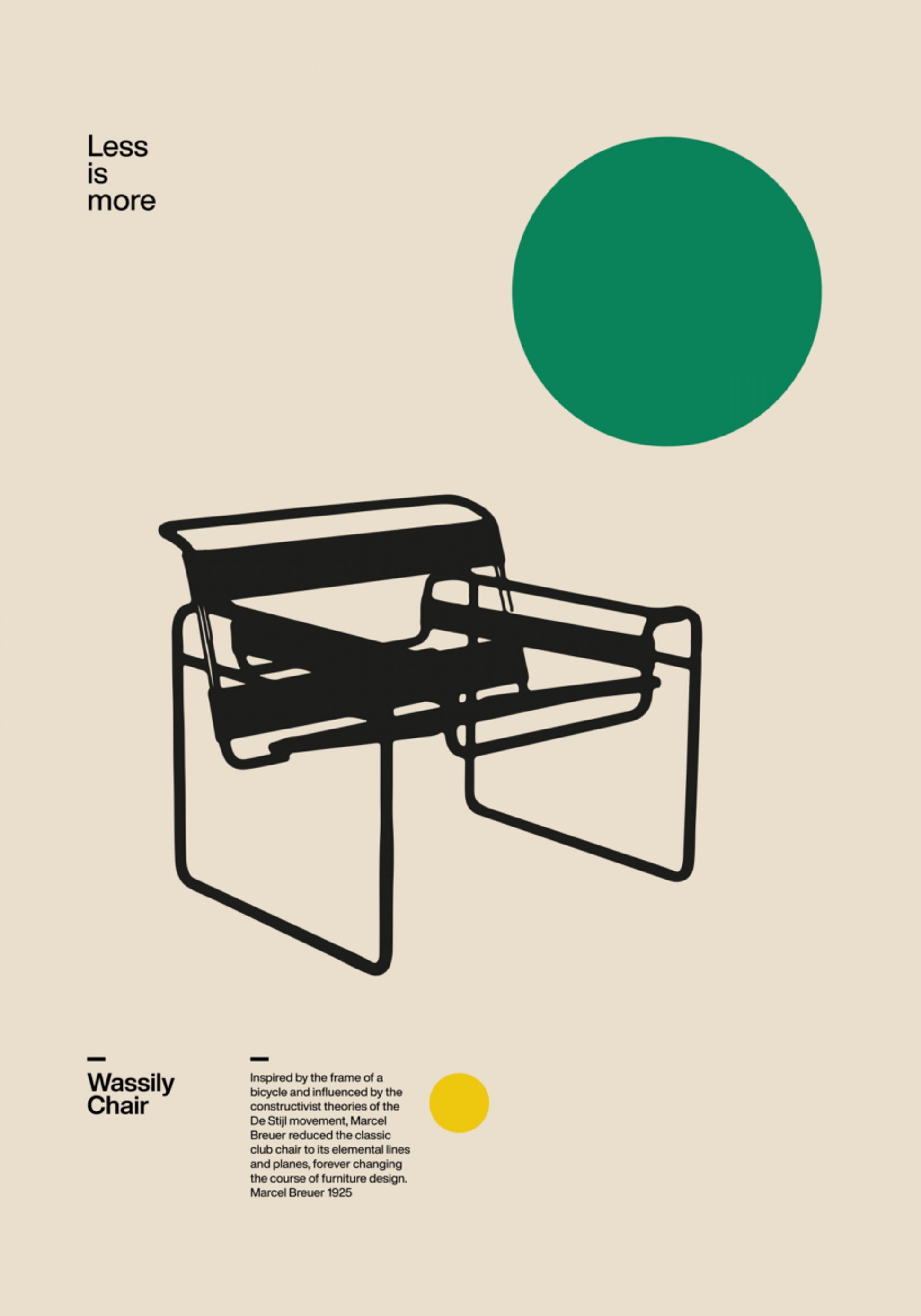 Sedia dal design Bauhaus