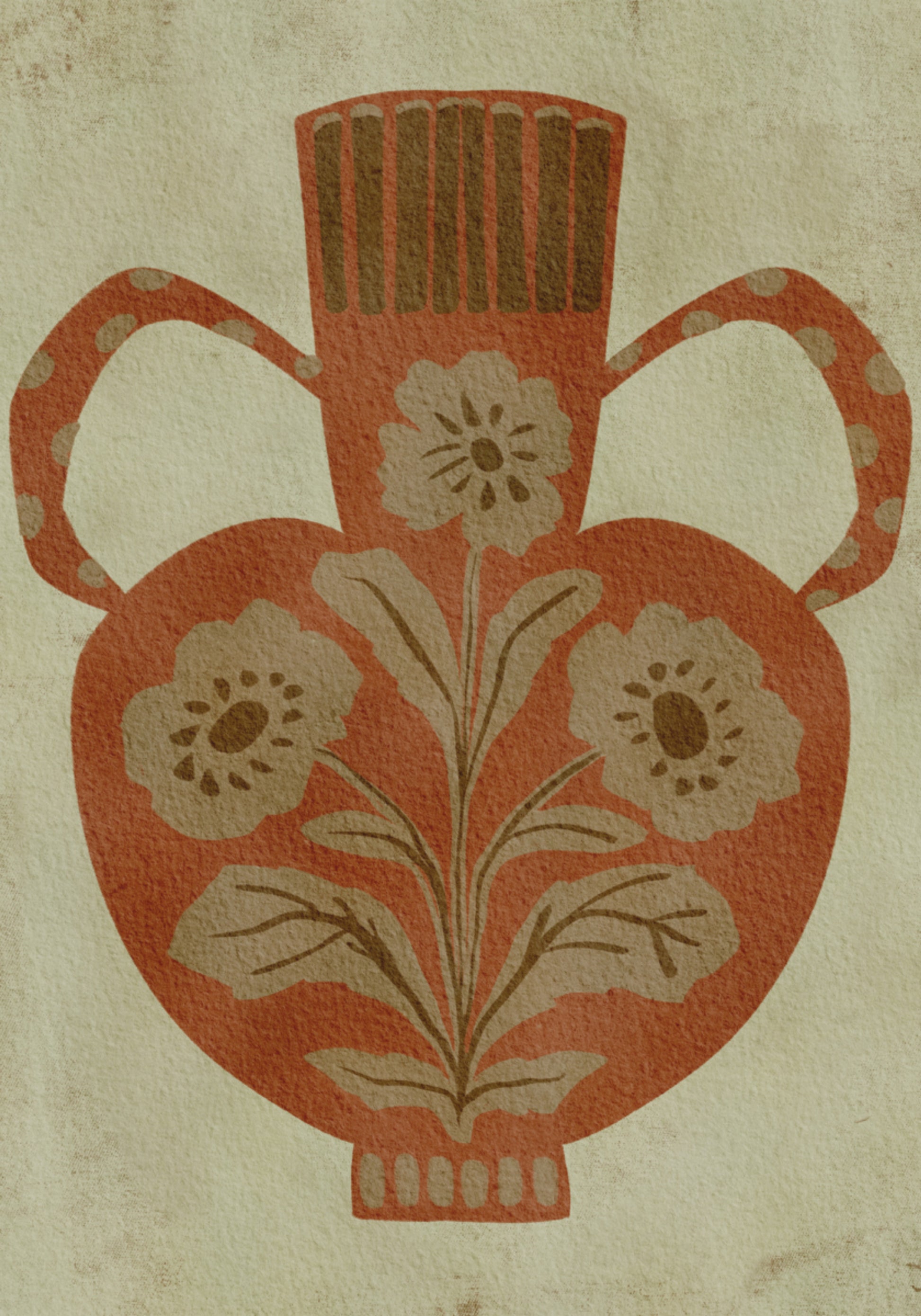 Vaso floreale rustico