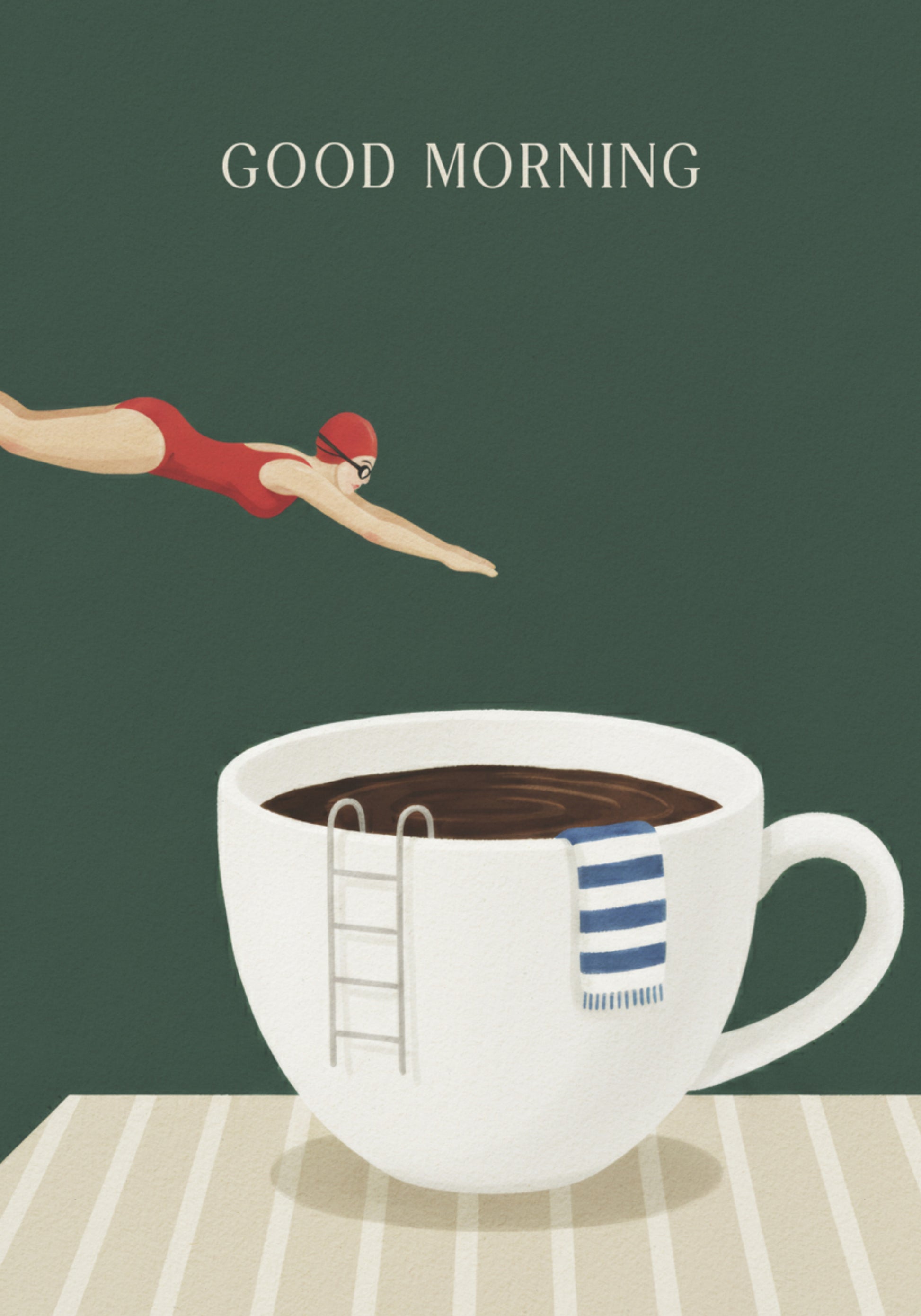 Immersione al caffè mattutino