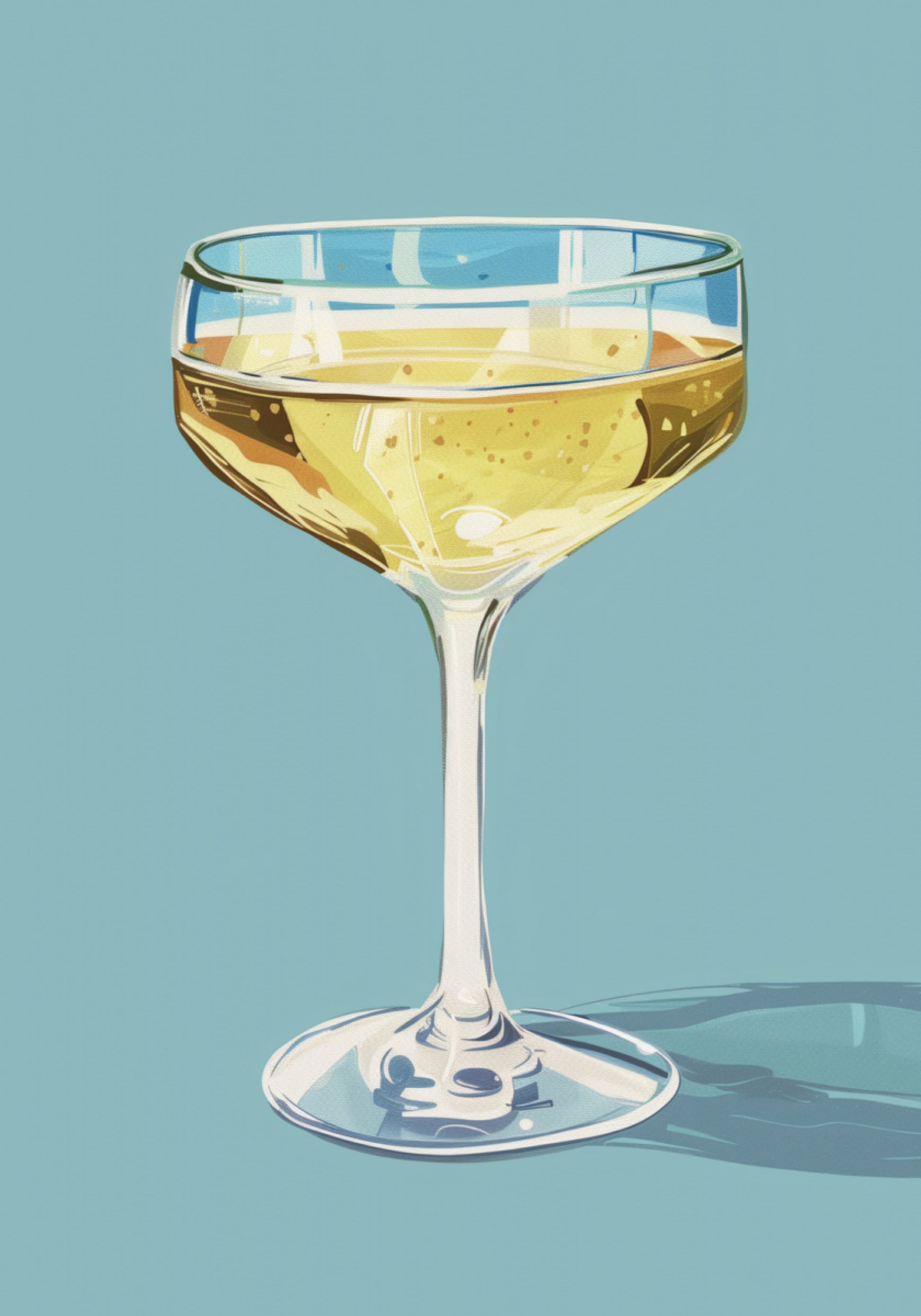 Coppa di champagne frizzante