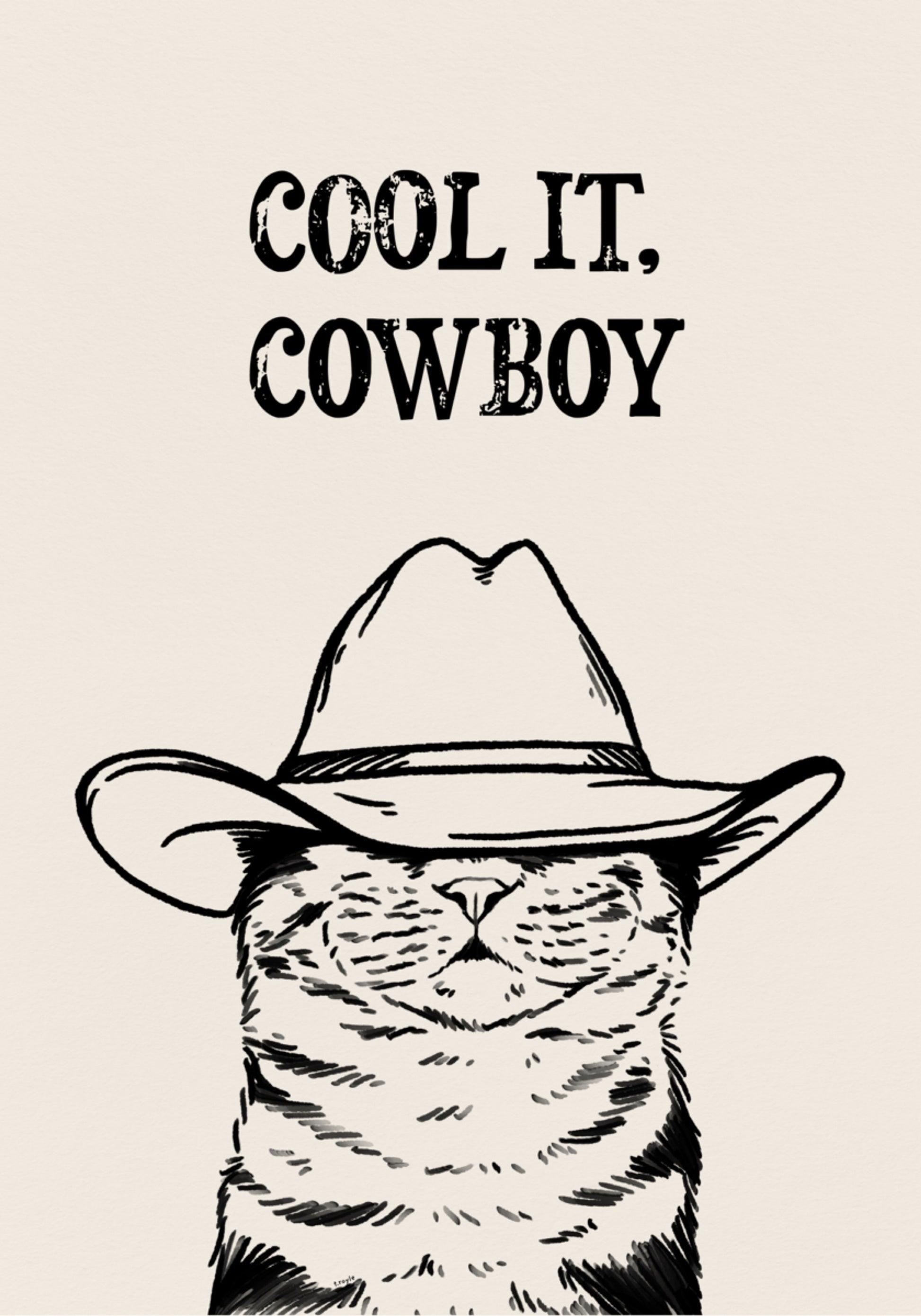 Raffreddalo Gatto Cowboy