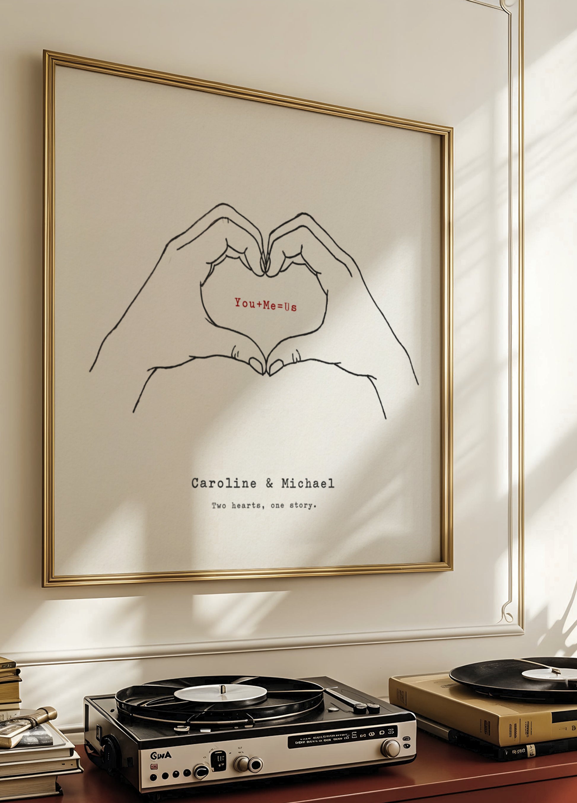 Arte minimale delle mani dell'amore