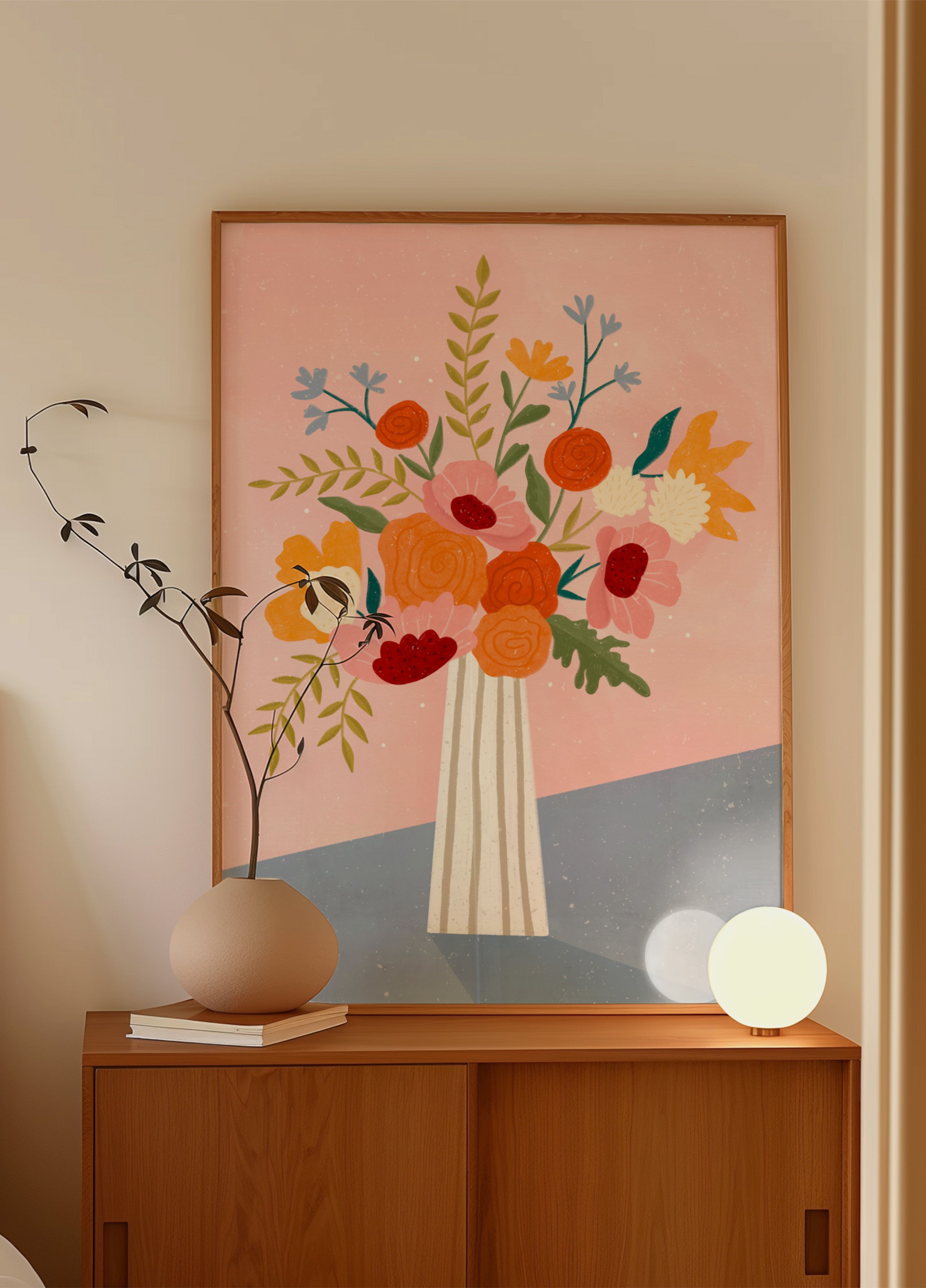 Composizione floreale moderna