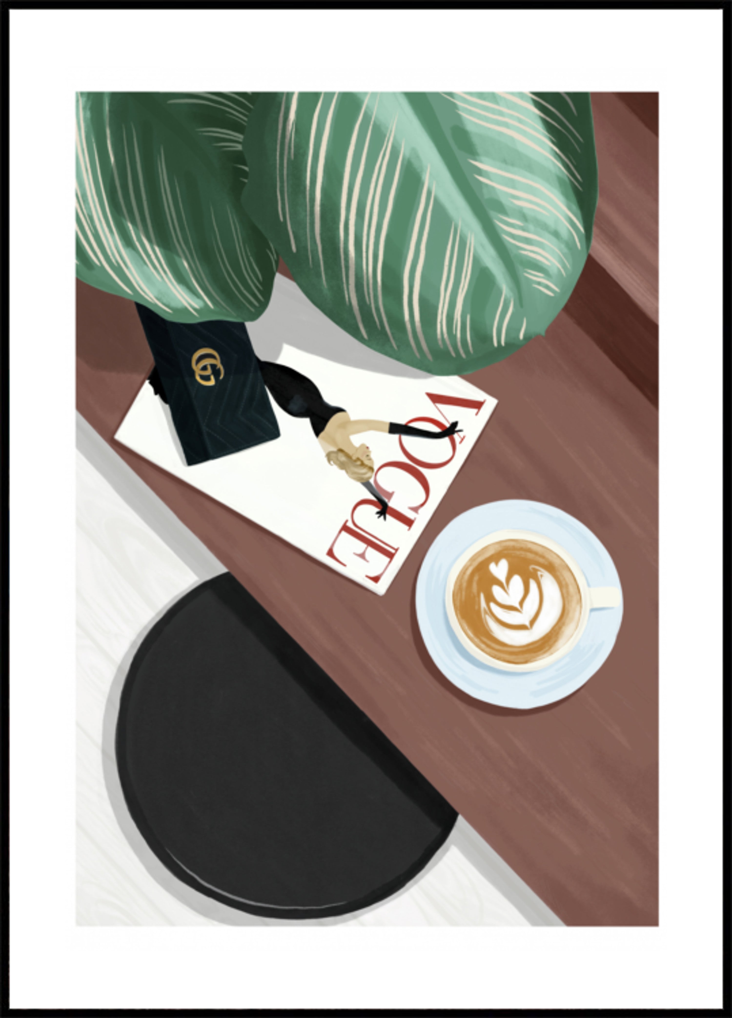 Elegante piatto da caffè