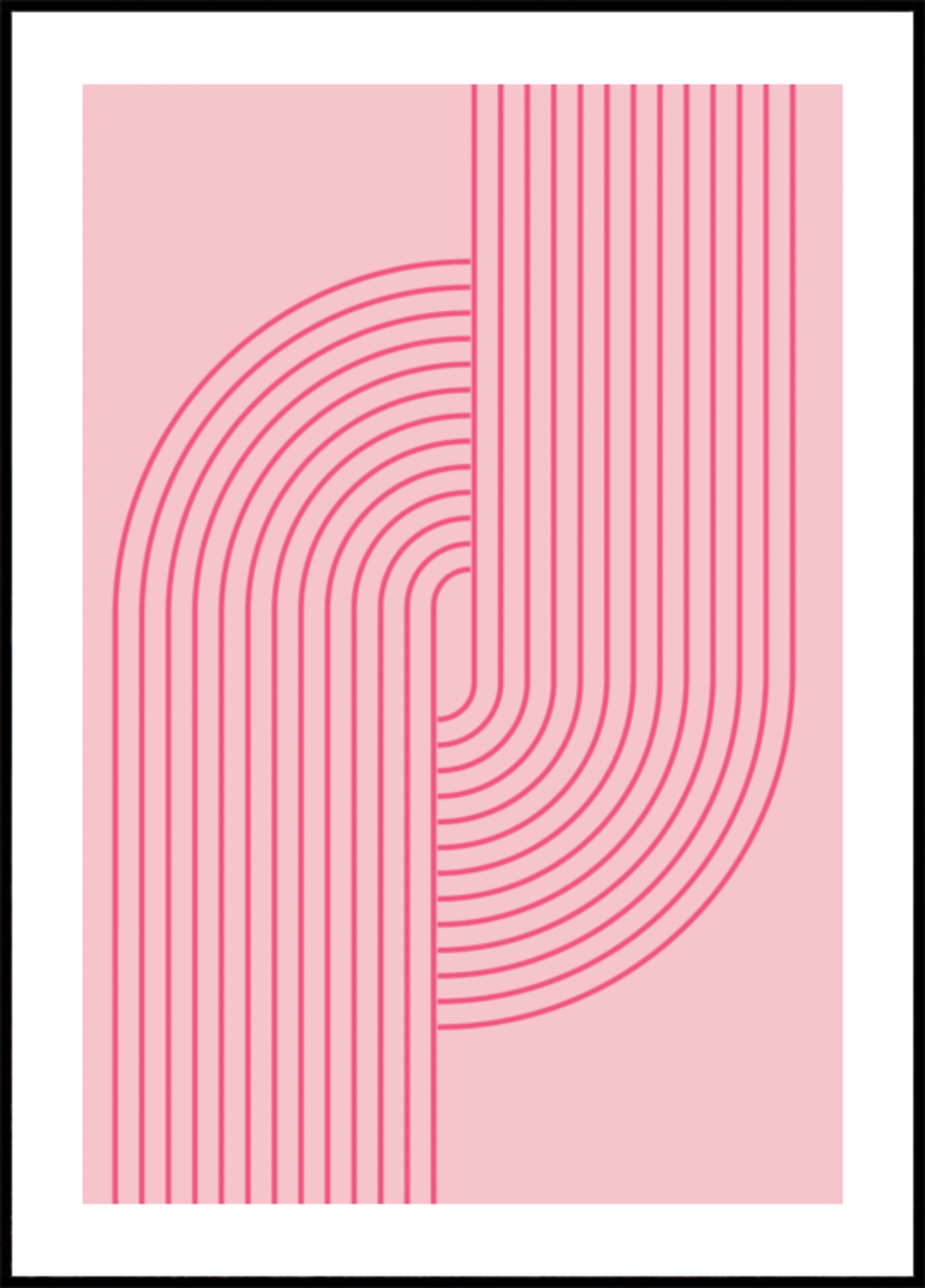 Curve astratte rosa